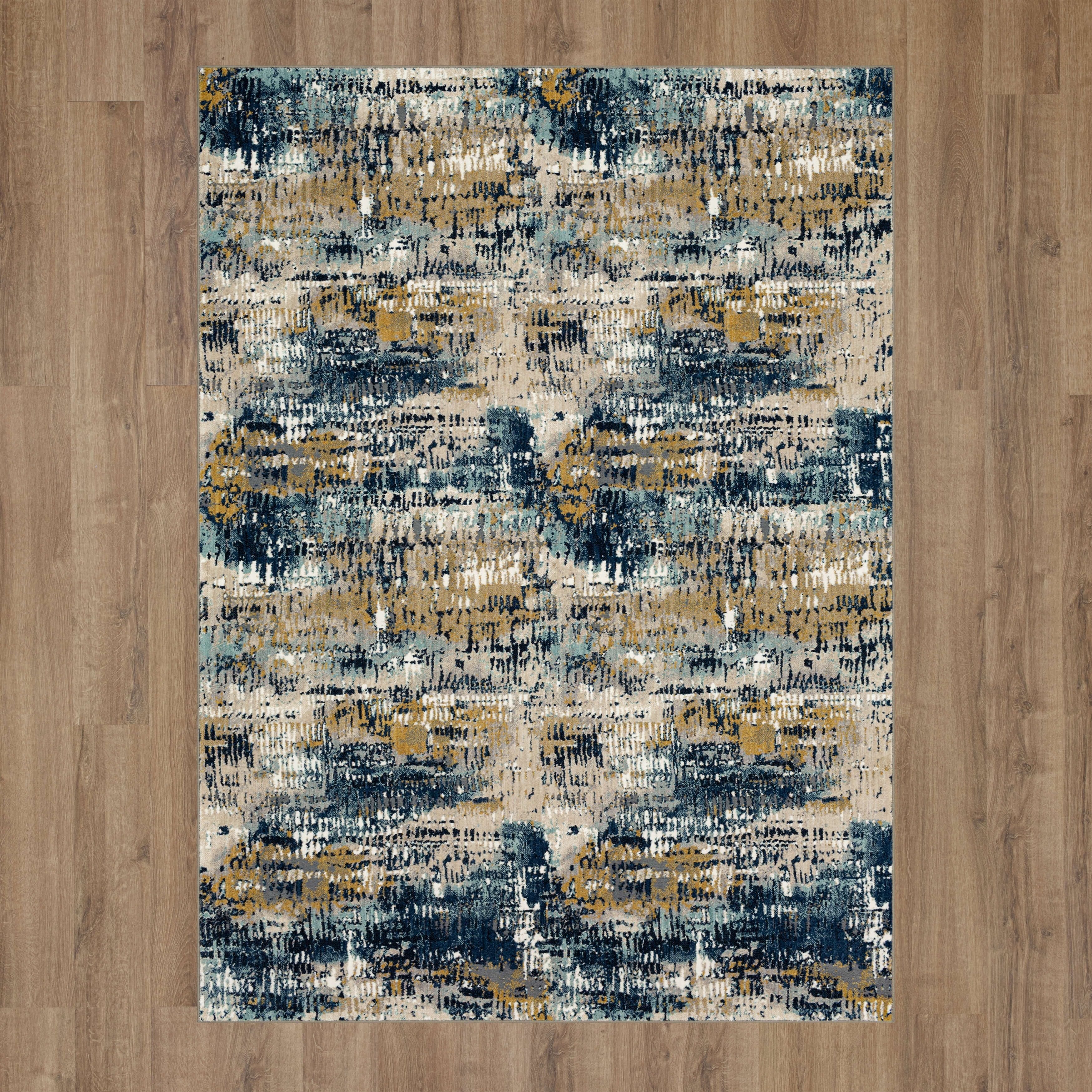 Placid Majolica Blue 6' 6" X 9' 6" Karastan Rugs