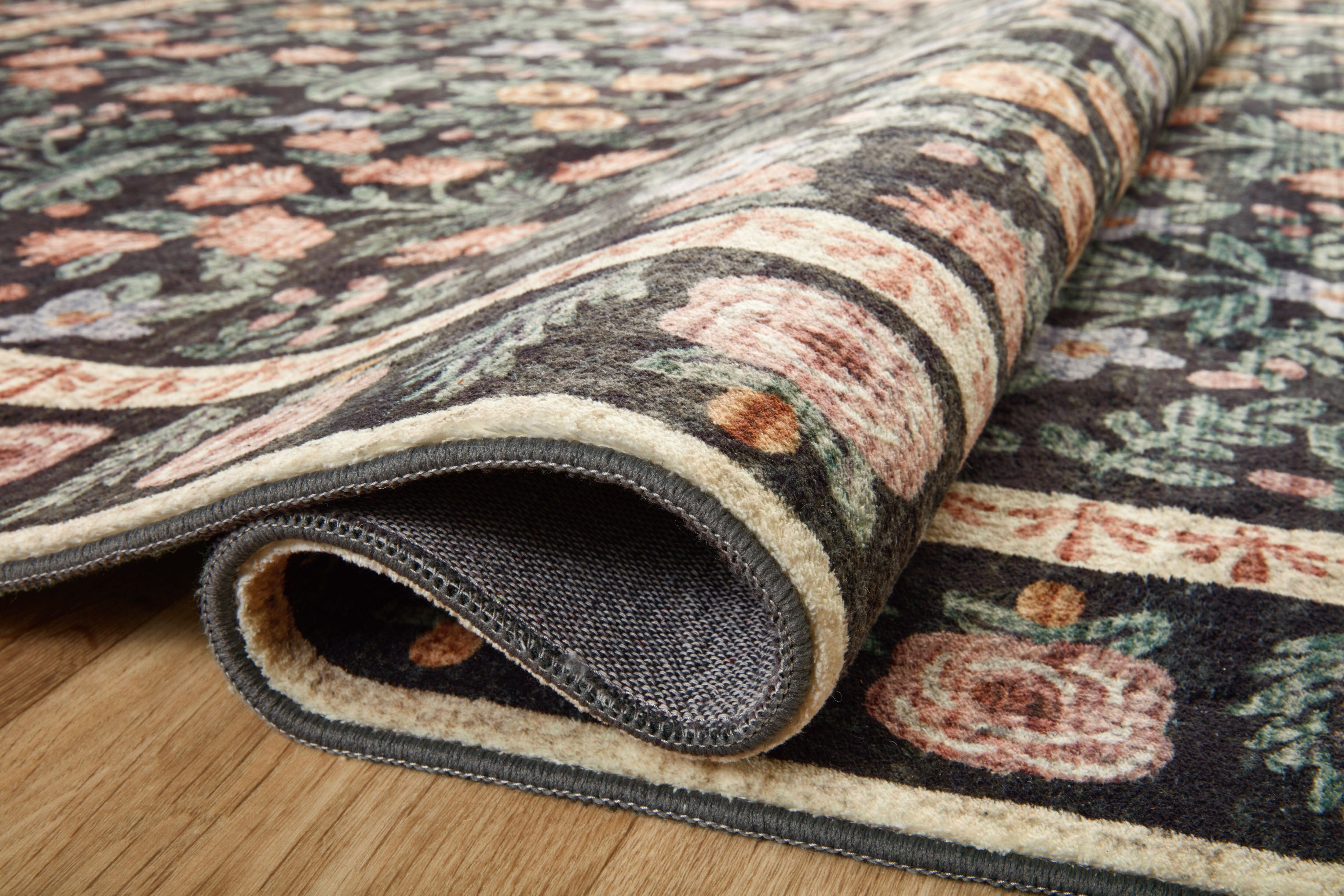 Rifle Paper Co. x Loloi Eden Rug | Mughal Garden Black | Huck & Peck