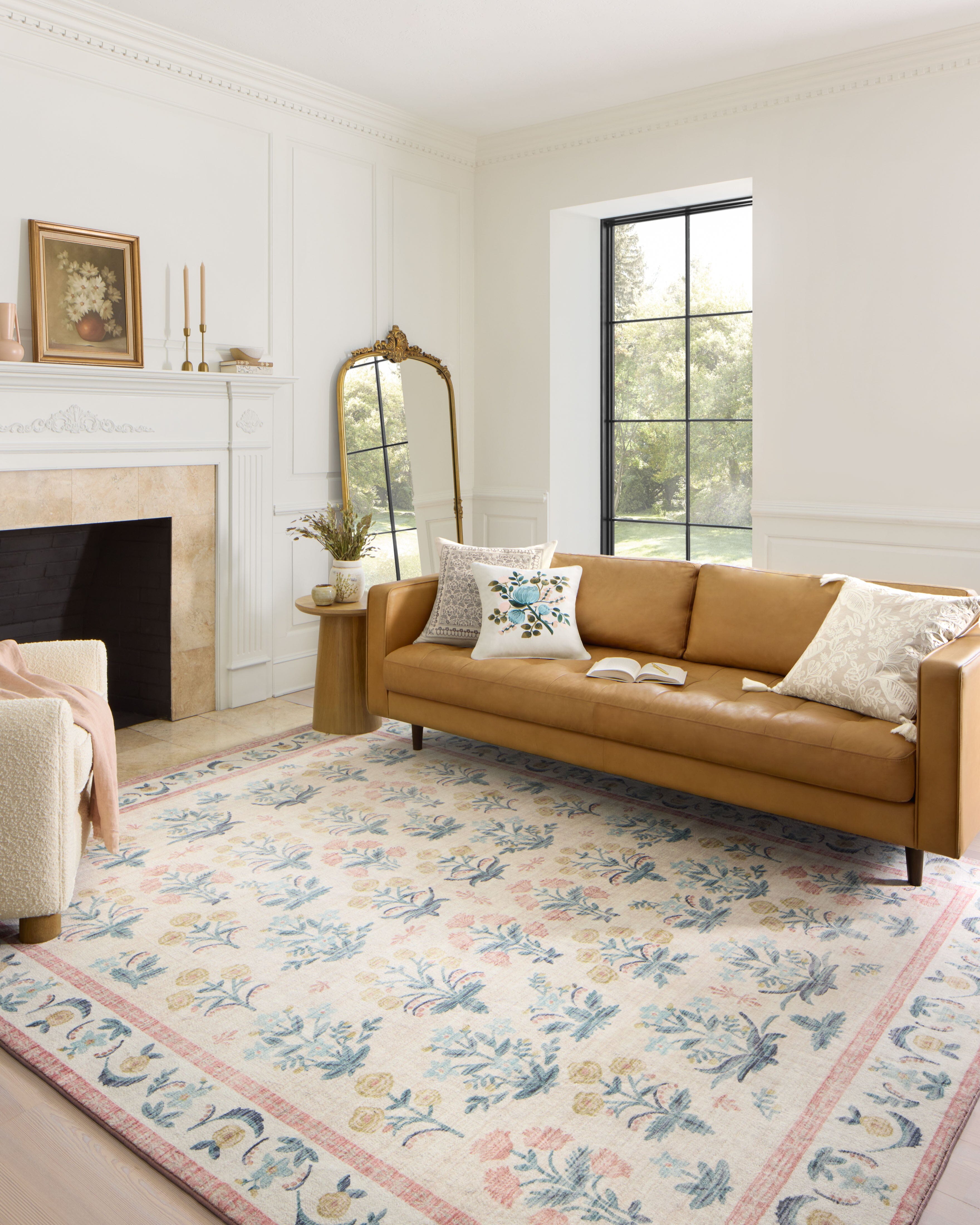 Rifle Paper Co. x Loloi Eden Rug | Mughal Rose Blush | Huck & Peck