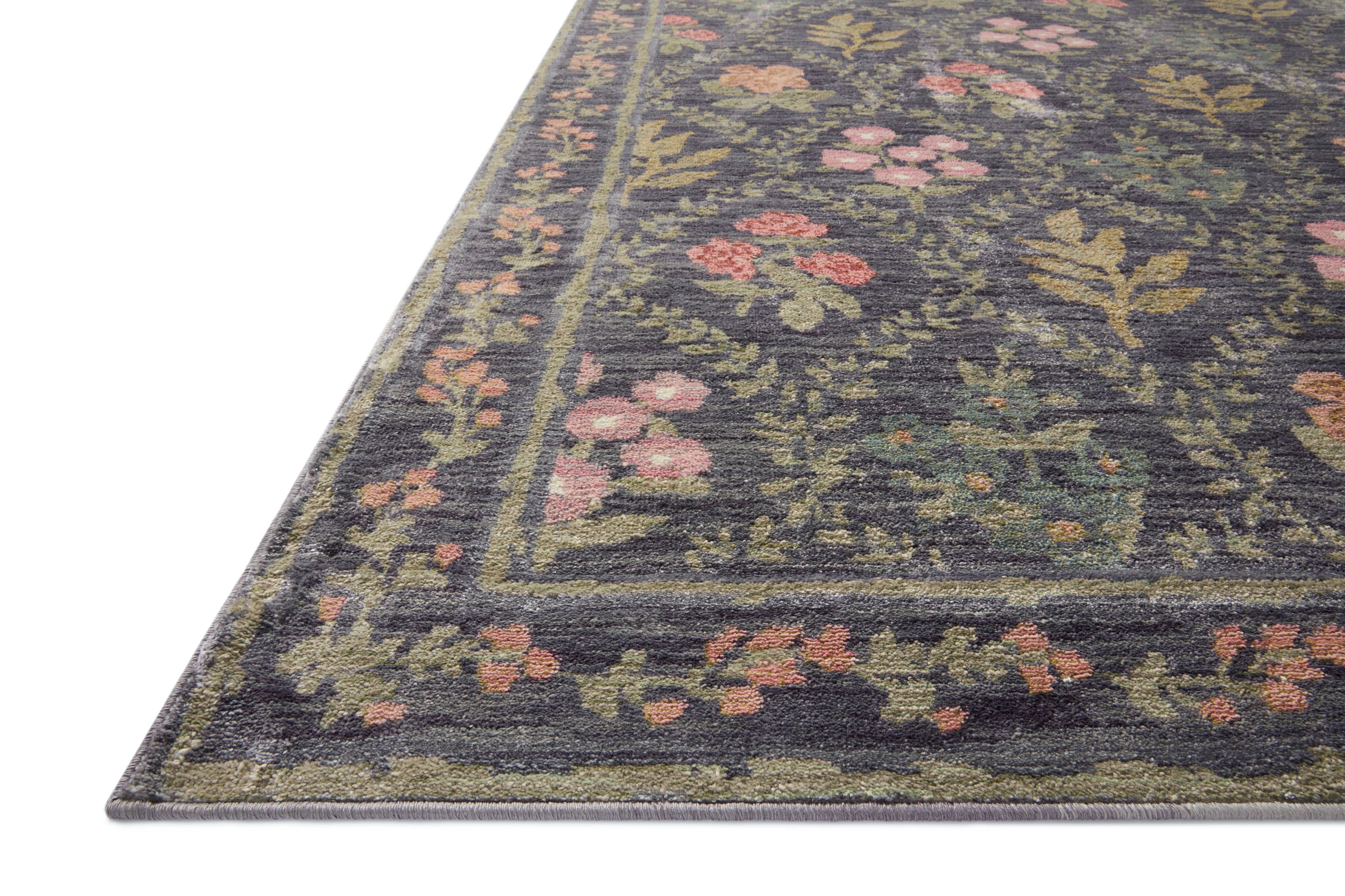 Rifle Paper Co. x Loloi Fiore Rug | Hawthorne Charcoal | Huck & Peck