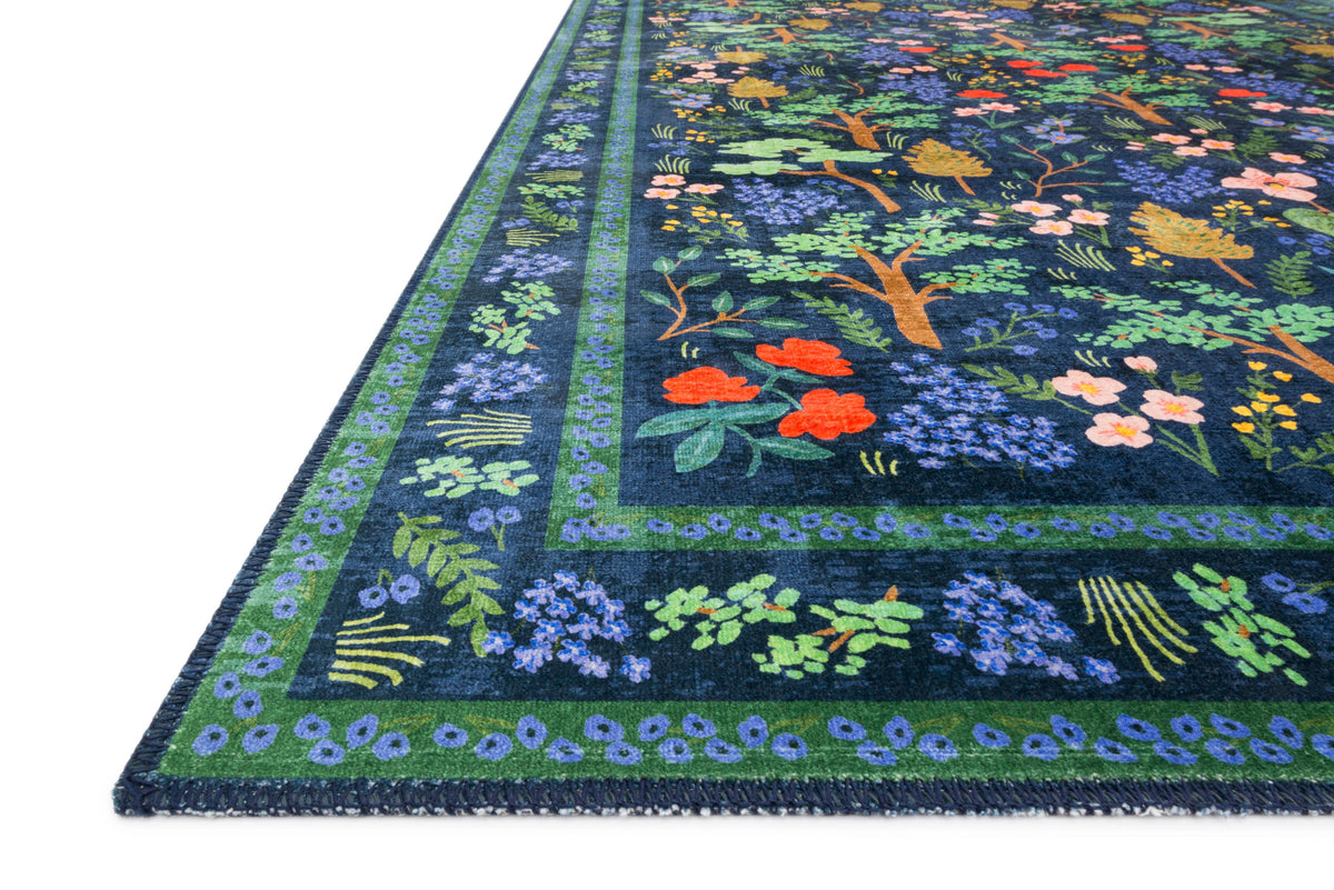 Rifle Paper Co. x Loloi Jardin Rug | Navy | Huck & Peck
