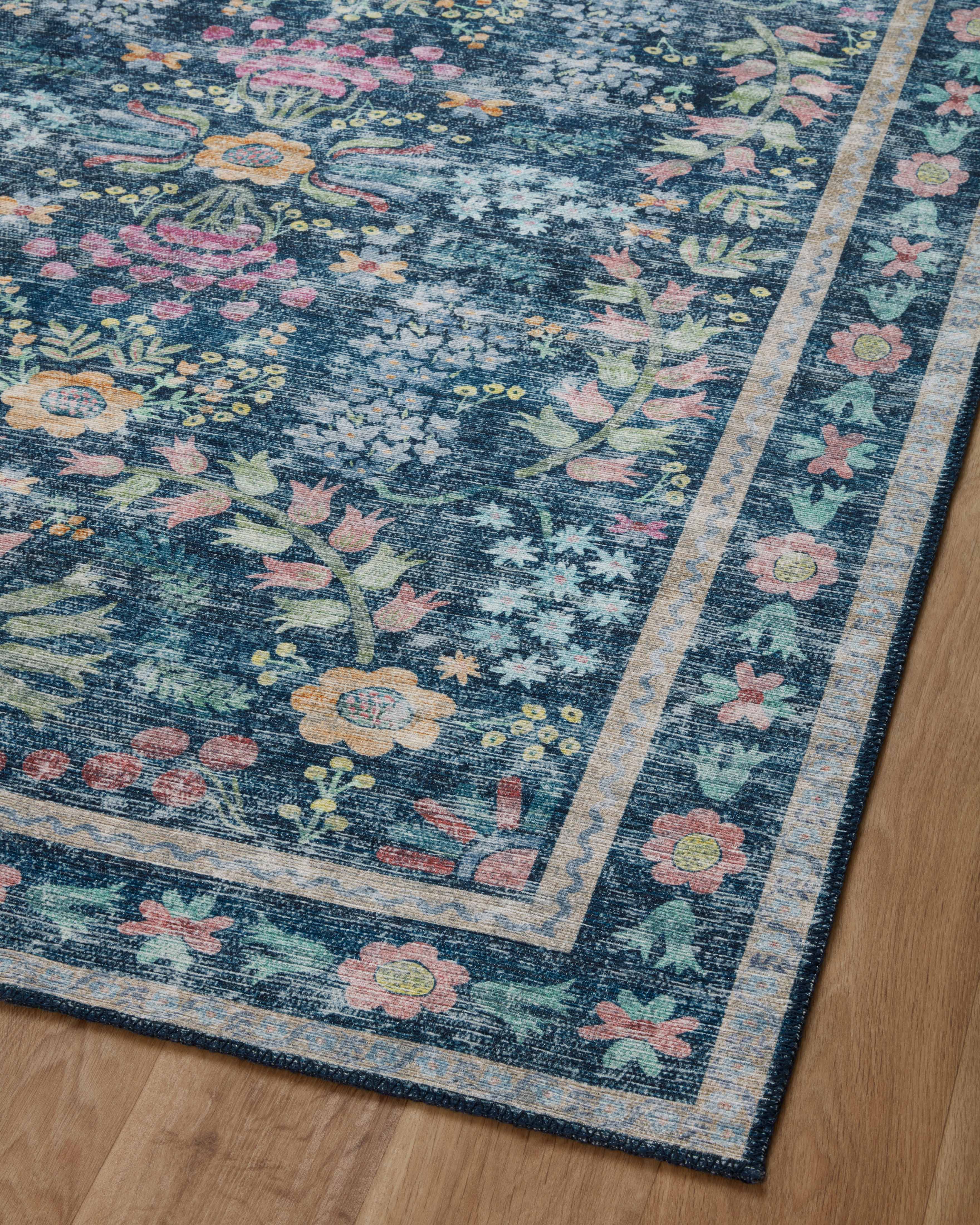 Rifle Paper Co. x Loloi Maison Rug | Frances Blue / Multi | Huck