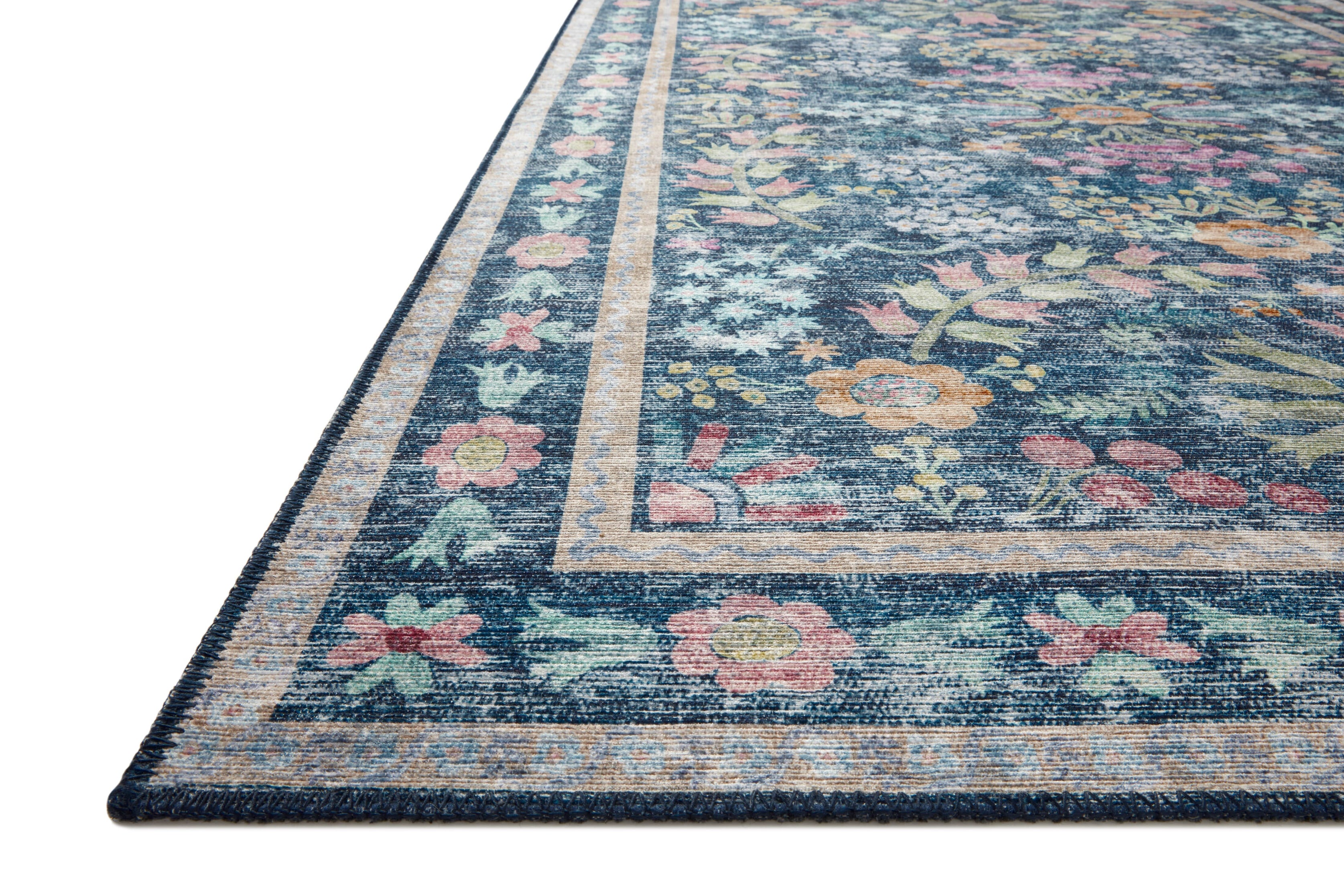 Rifle Paper Co. x Loloi Maison Rug | Frances Blue / Multi | Huck & Peck