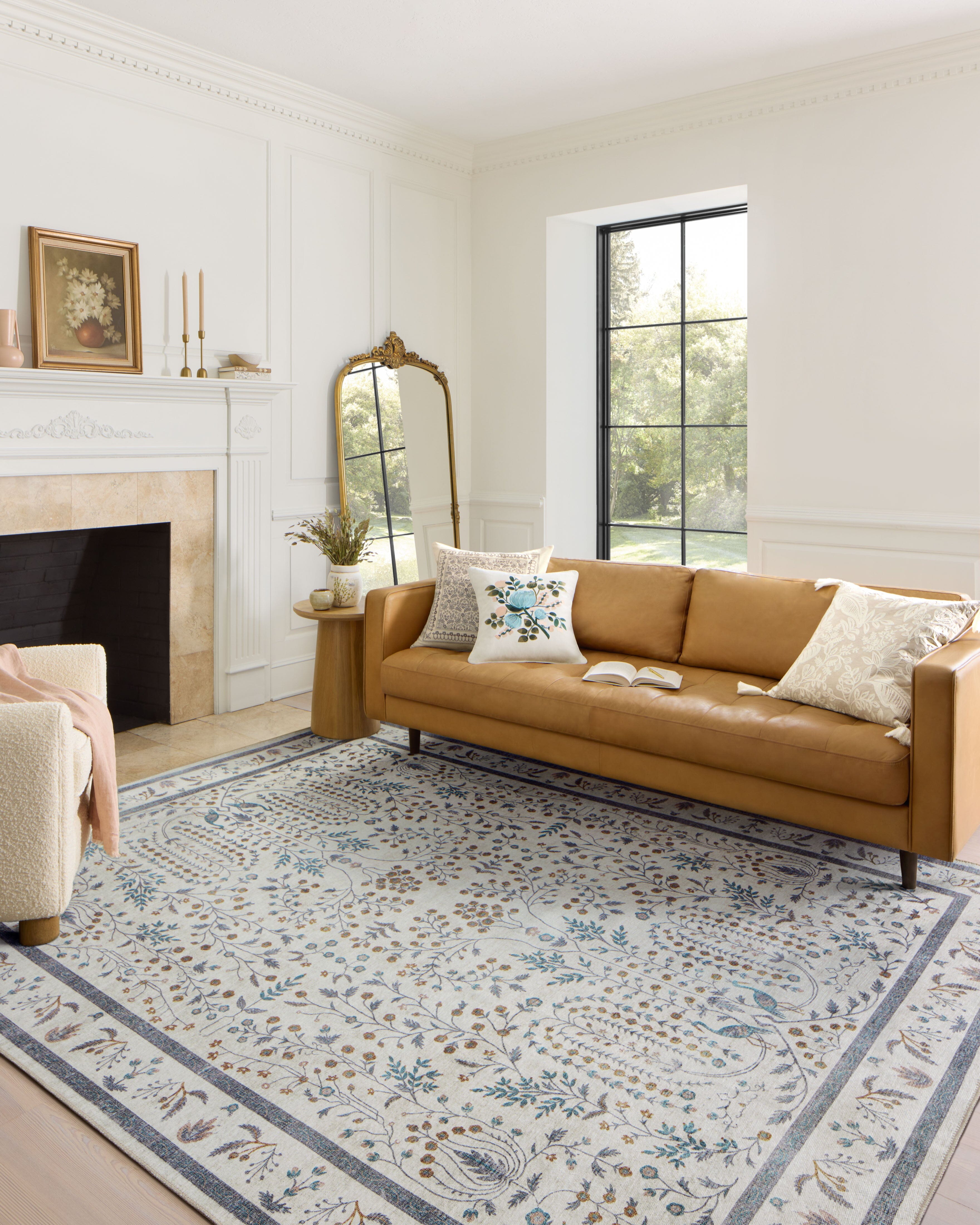 Rifle Paper Co. x Loloi Maison Rug | Wisteria Cream | Huck & Peck