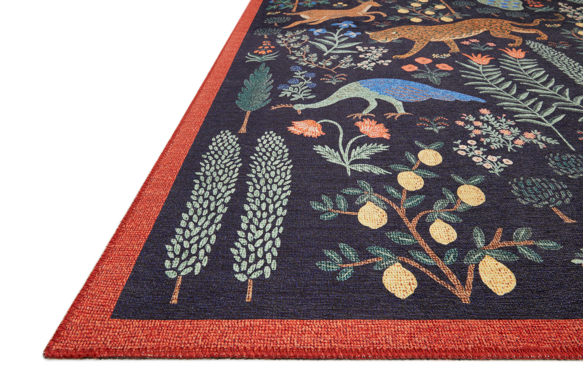 Rifle Paper Co. x Loloi Menagerie Rug | Les Fauves Black | Huck & Peck