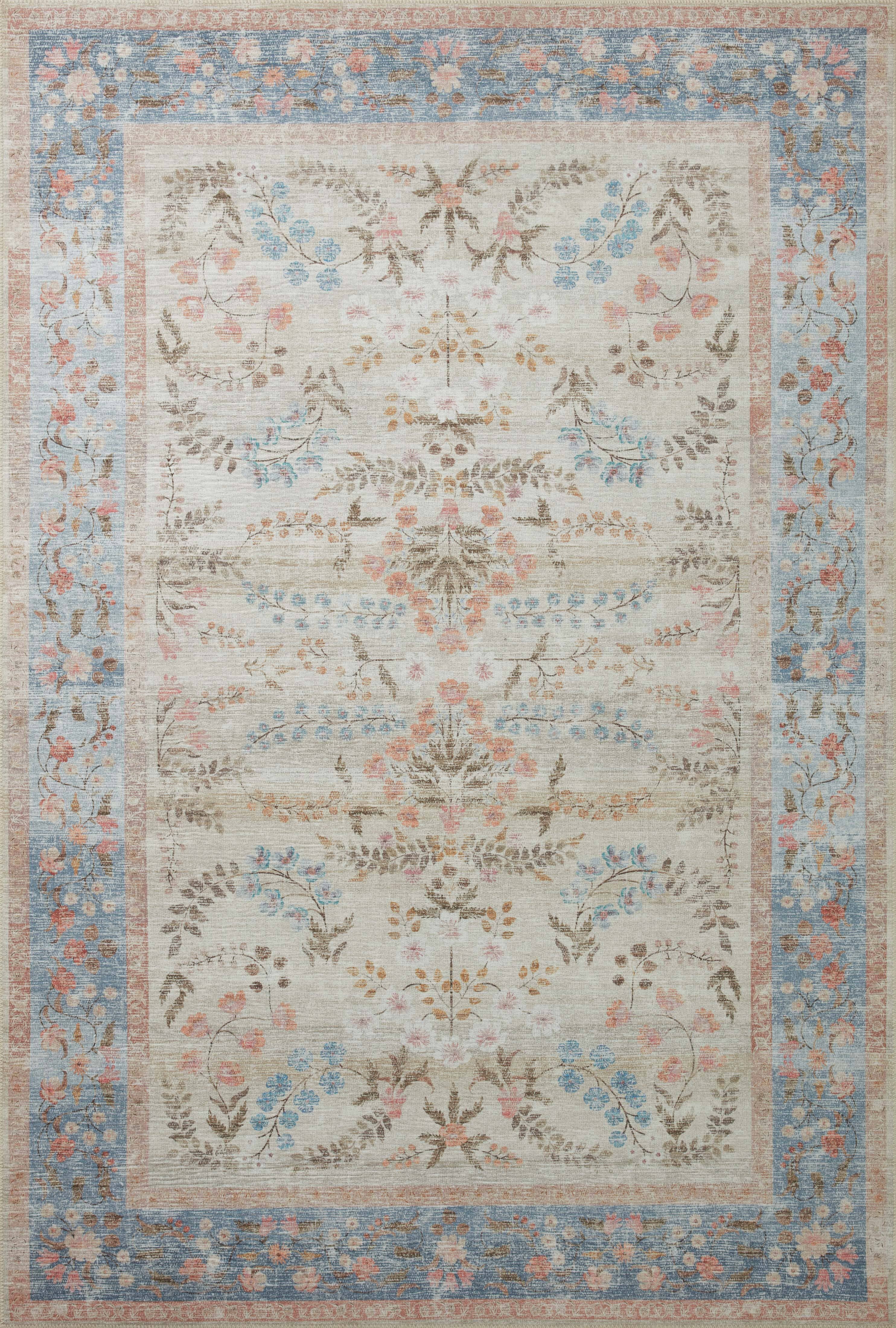 Rifle Paper Co. x Loloi Palais Kensington Rug | Lt. Blue | Huck & Peck