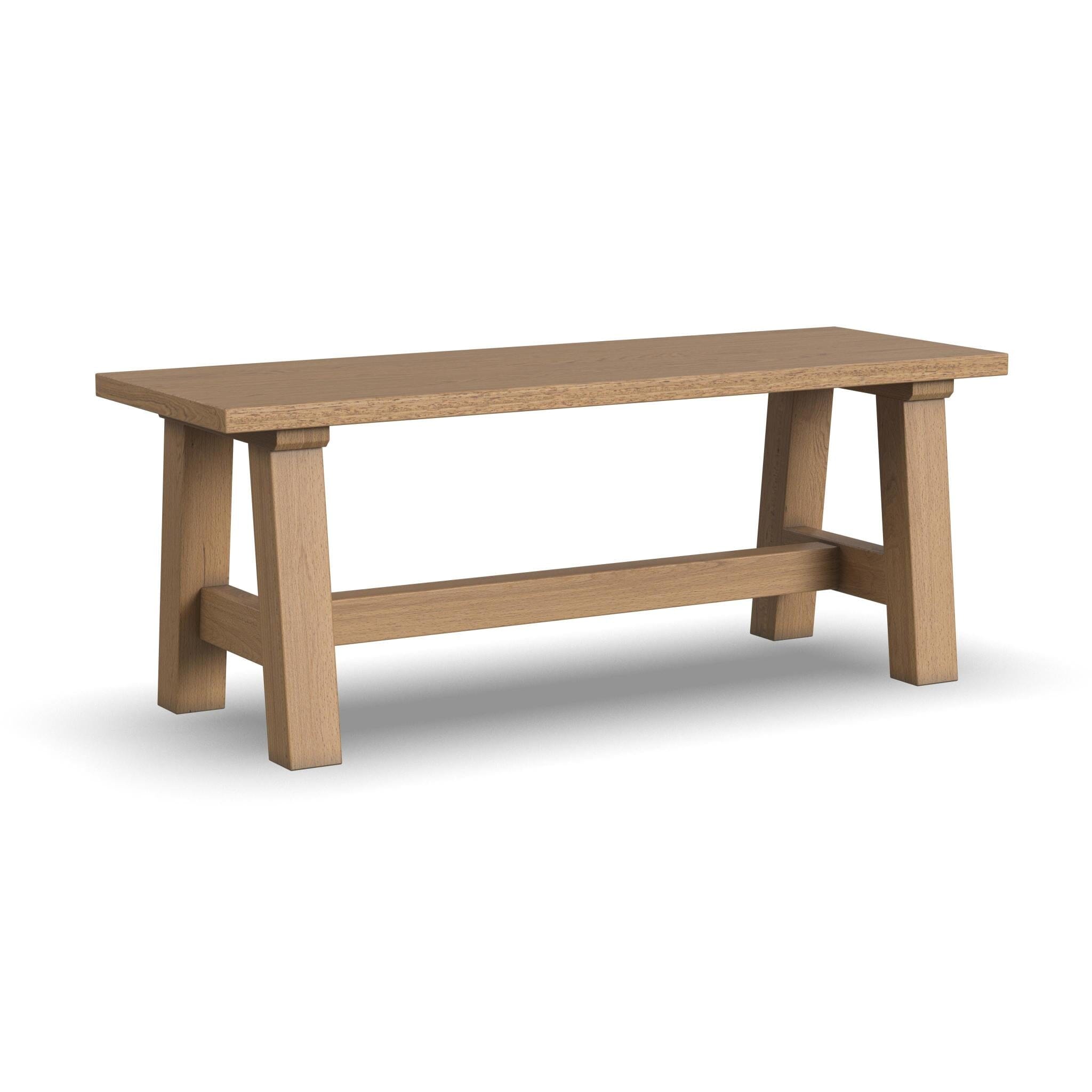 Rustic Farmhouse Dining Bench By Trestle Dining Bench Trestle