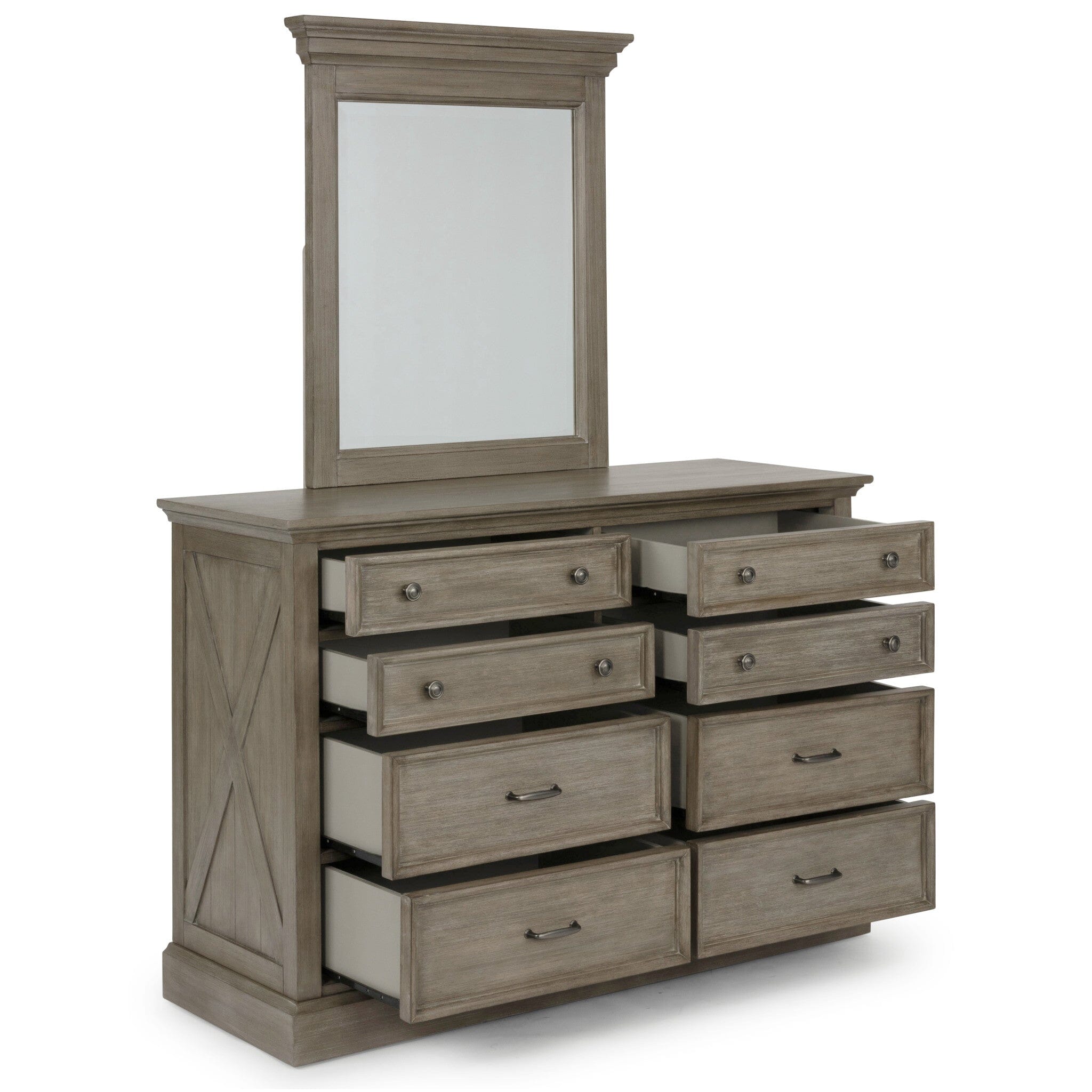 Rustic Farmhouse Dresser with Mirror By Mountain Lodge Dresser Mountain Lodge