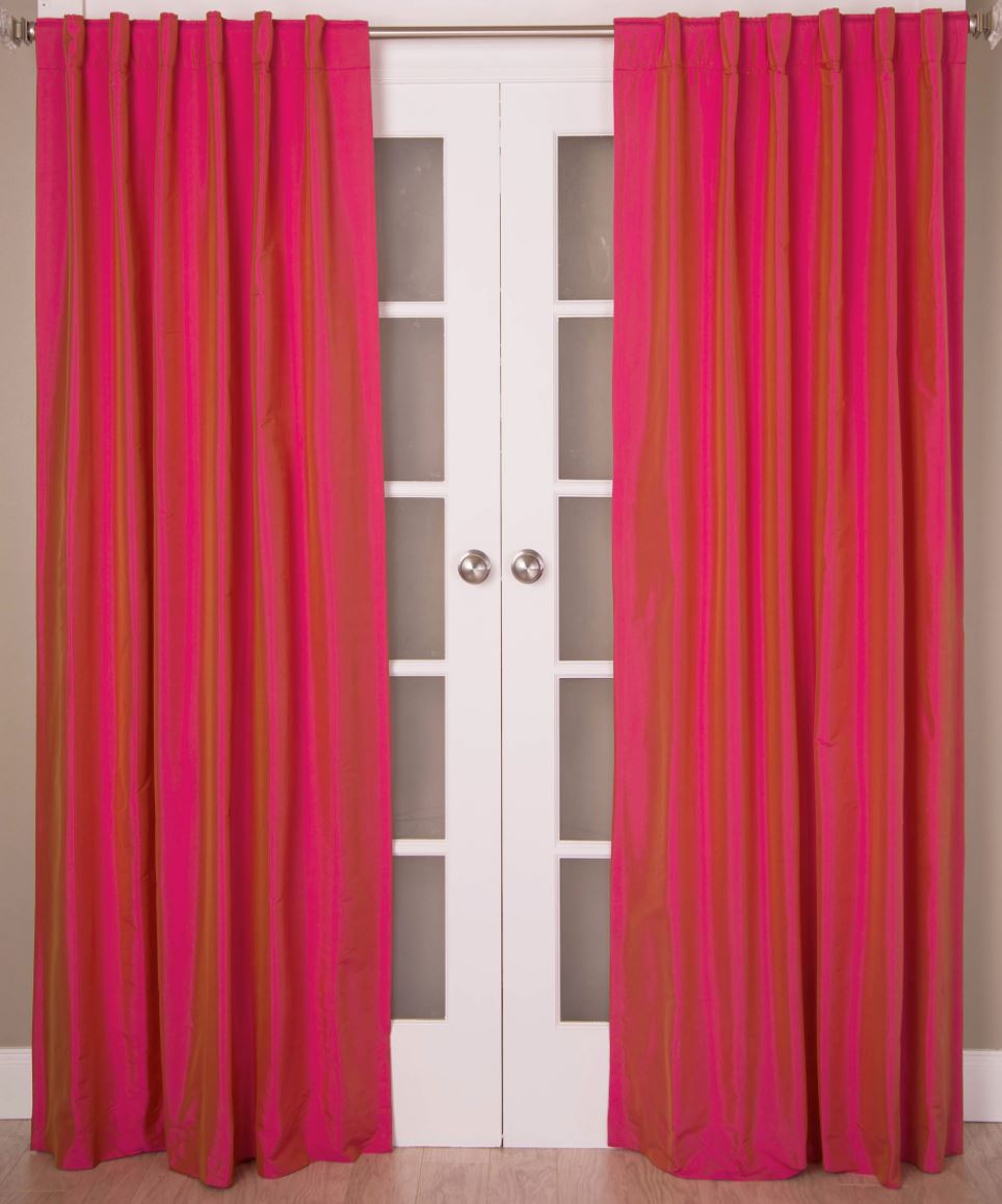 Solid Faux Taffeta Silk Curtains Curtains Huck and Peck Furniture Store | Chattanooga, TN