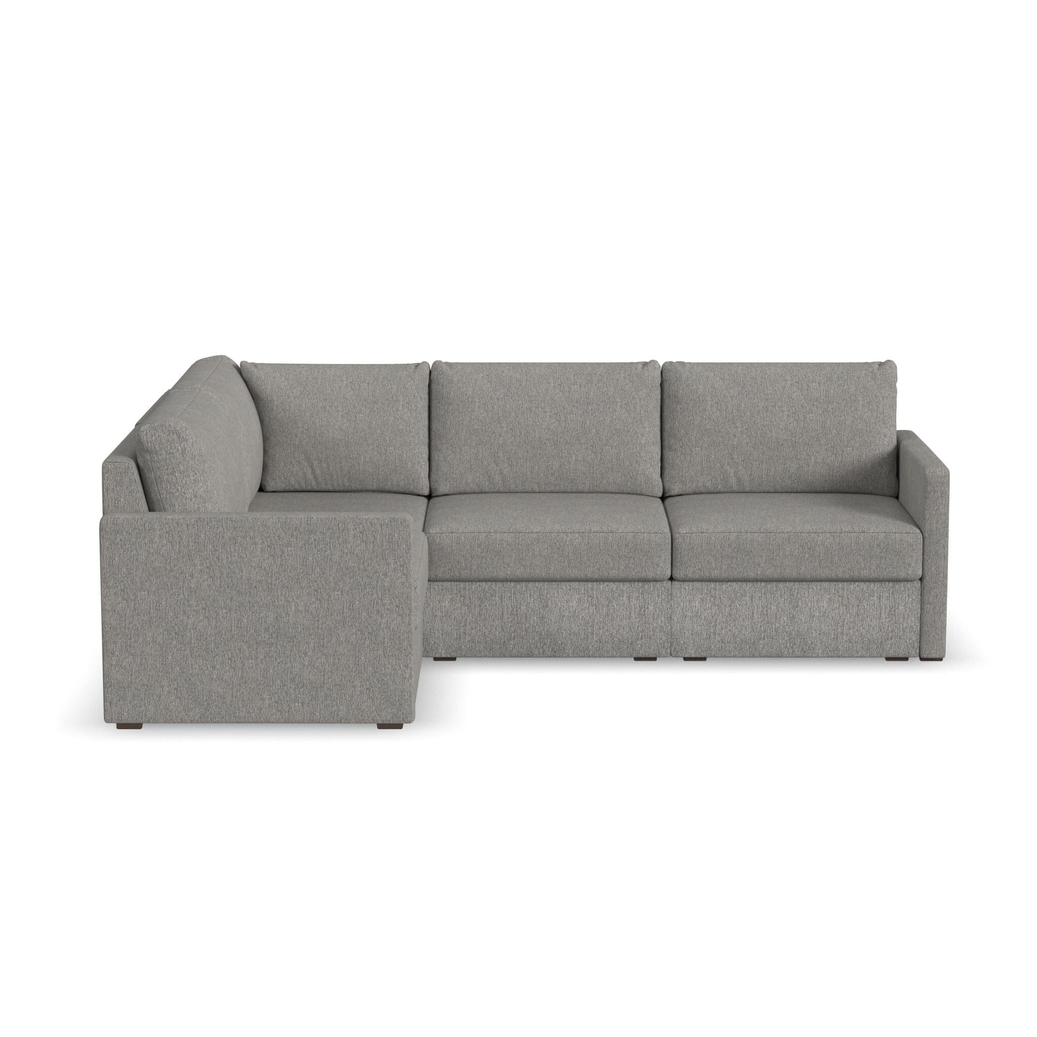 Traditional 4-Seat Sectional with Narrow Arm By Flex Sectional Flex