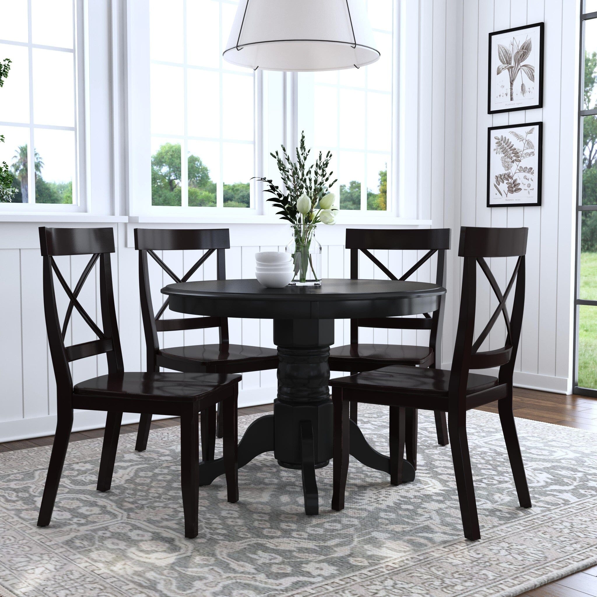 Traditional 5 Piece Dining Set By Blair Dining Table & Chairs Blair