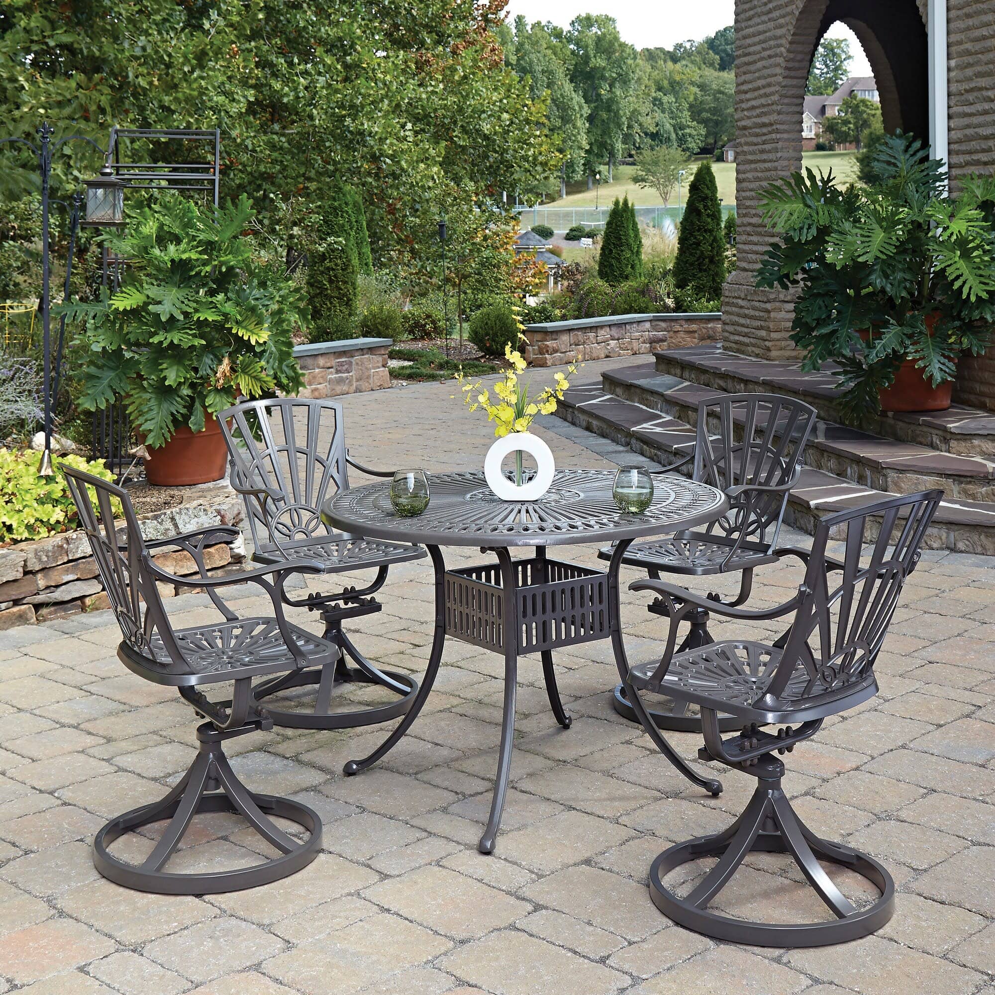 Traditional 5 Piece Outdoor Dining Set By Grenada Outdoor Dining Set Grenada