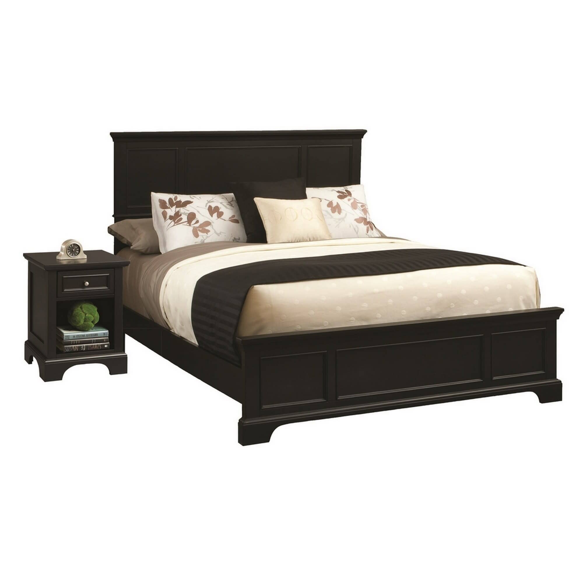 Traditional King Bed and Nightstand By Bedford King Bed Set Bedford