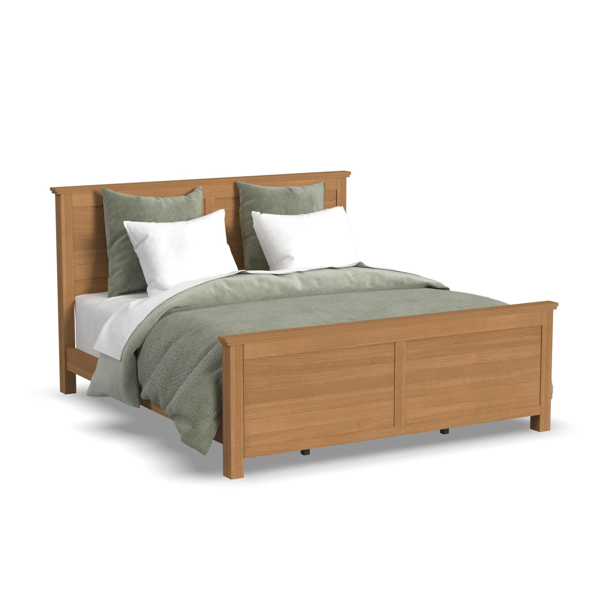 Traditional King Bed and Two Nightstands By Oak Park King Bed Set Oak Park