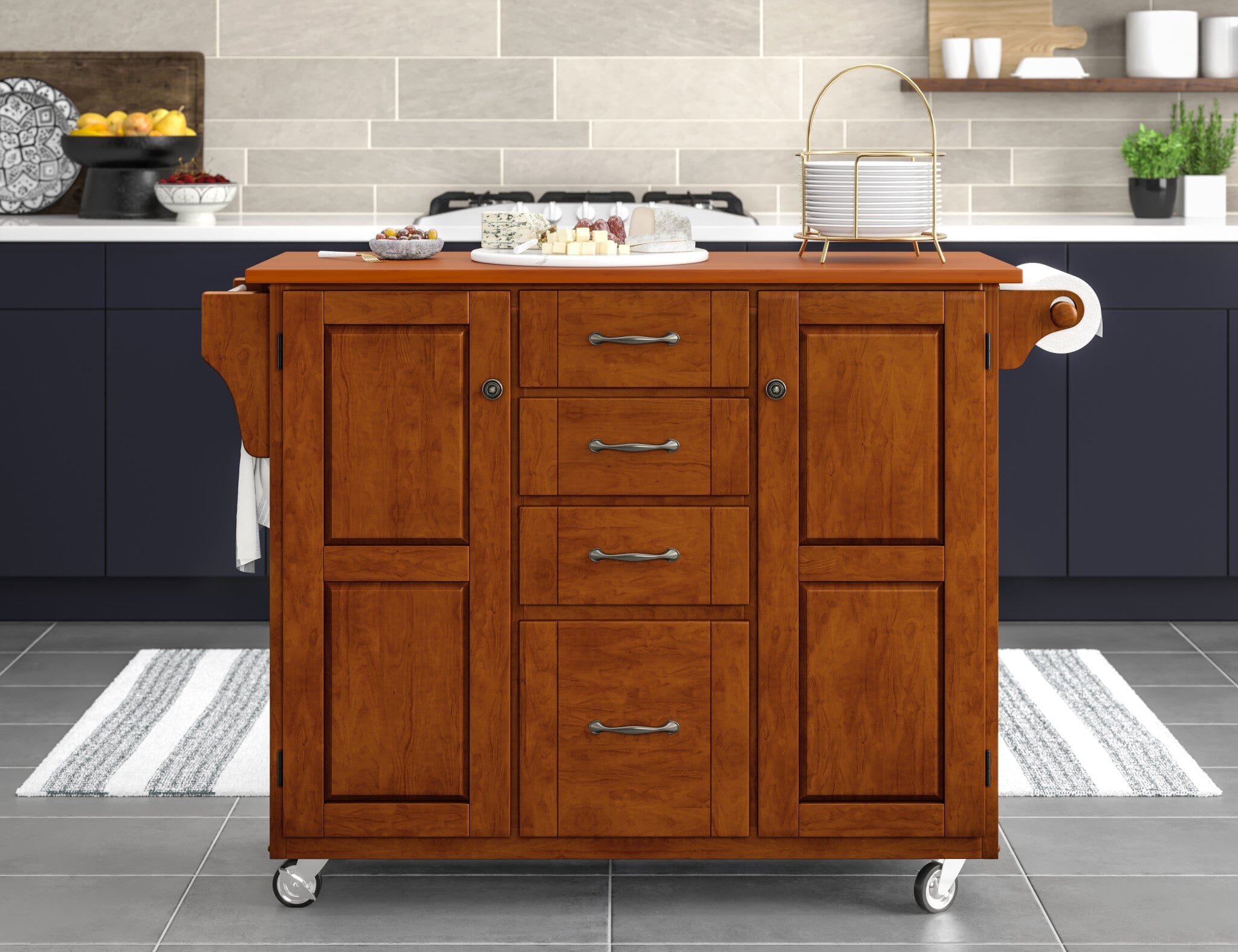 Traditional Kitchen Cart By Create-A-Cart Kitchen Cart Create-A-Cart