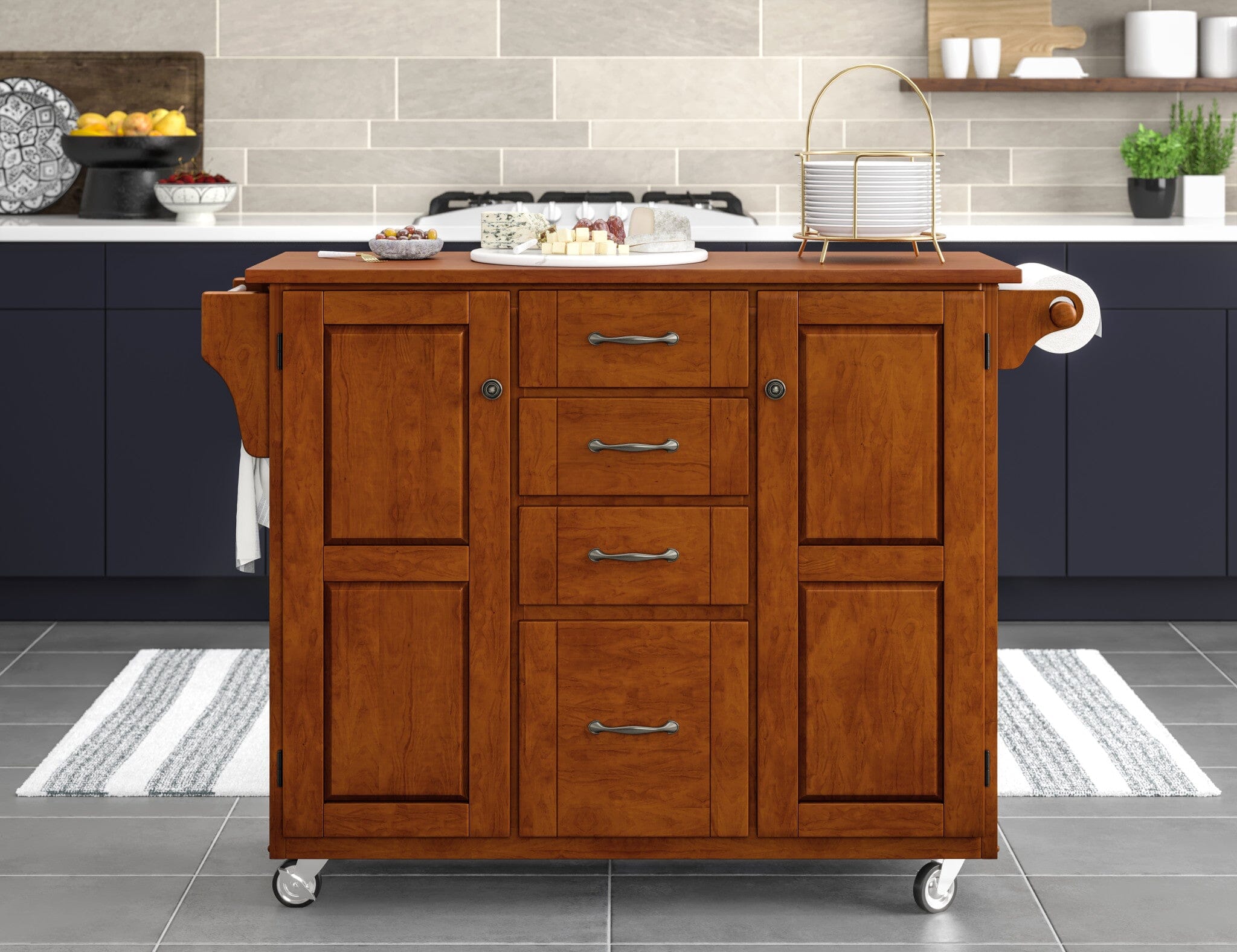 Traditional Kitchen Cart By Create-A-Cart Kitchen Cart Create-A-Cart