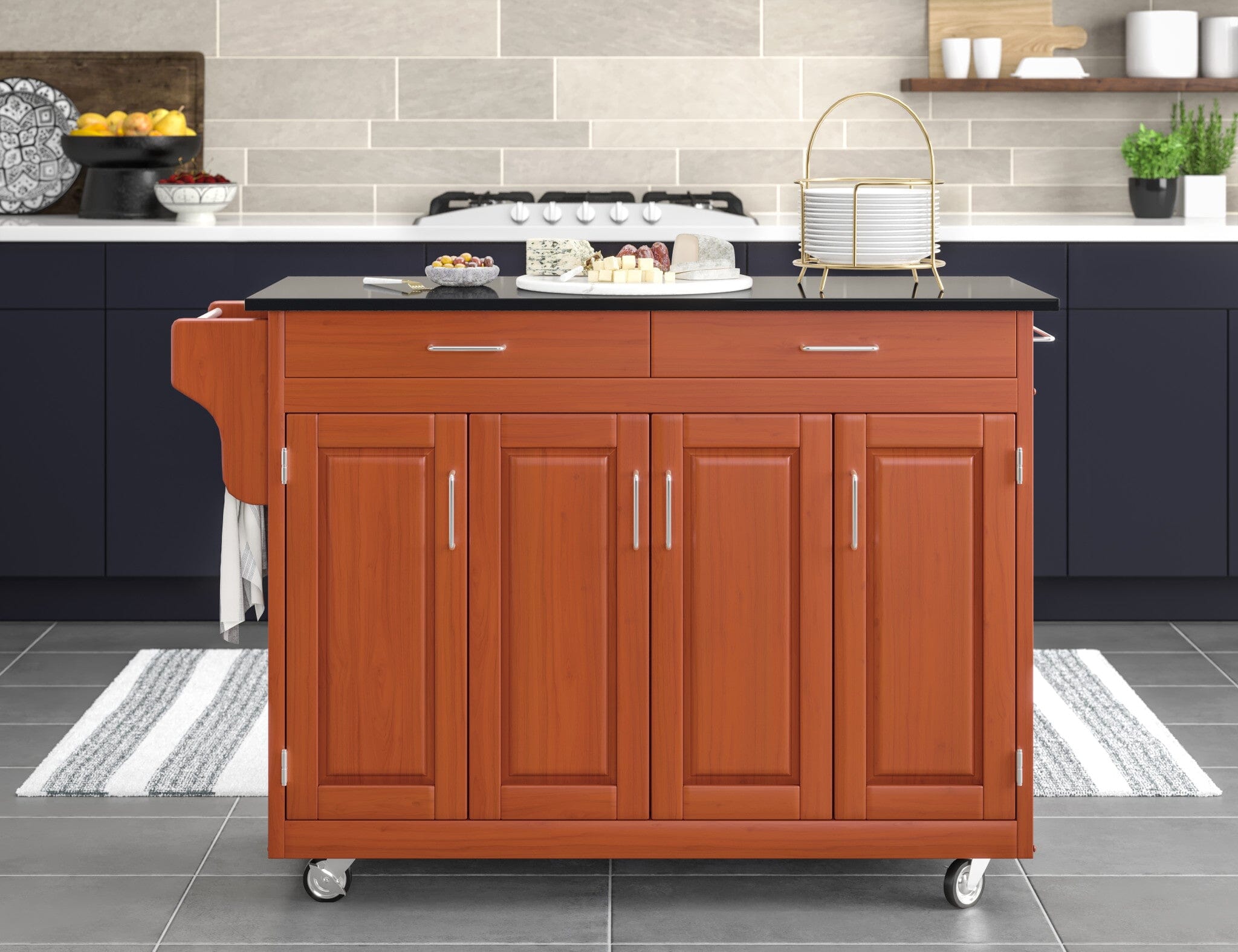 Traditional Kitchen Cart By Create-A-Cart Kitchen Cart Create-A-Cart