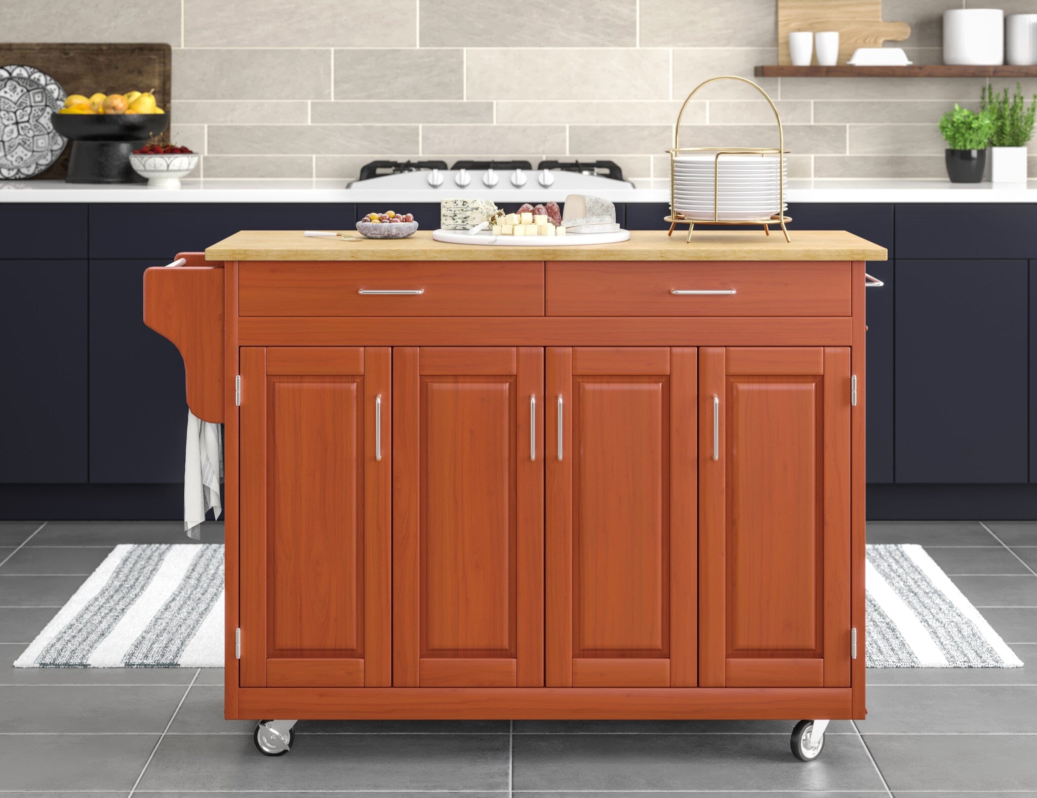 Traditional Kitchen Cart By Create-A-Cart Kitchen Cart Create-A-Cart