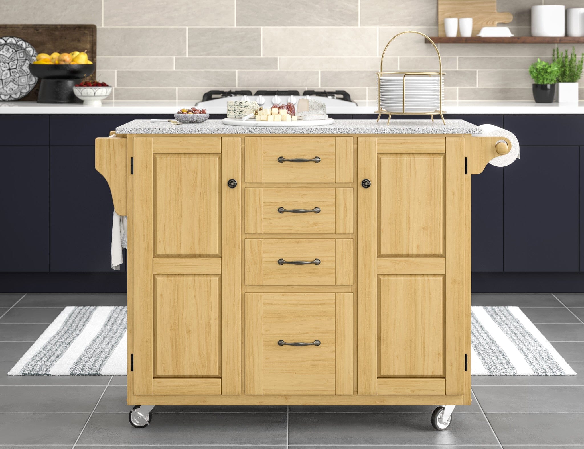 Traditional Kitchen Cart By Create-A-Cart Kitchen Cart Create-A-Cart