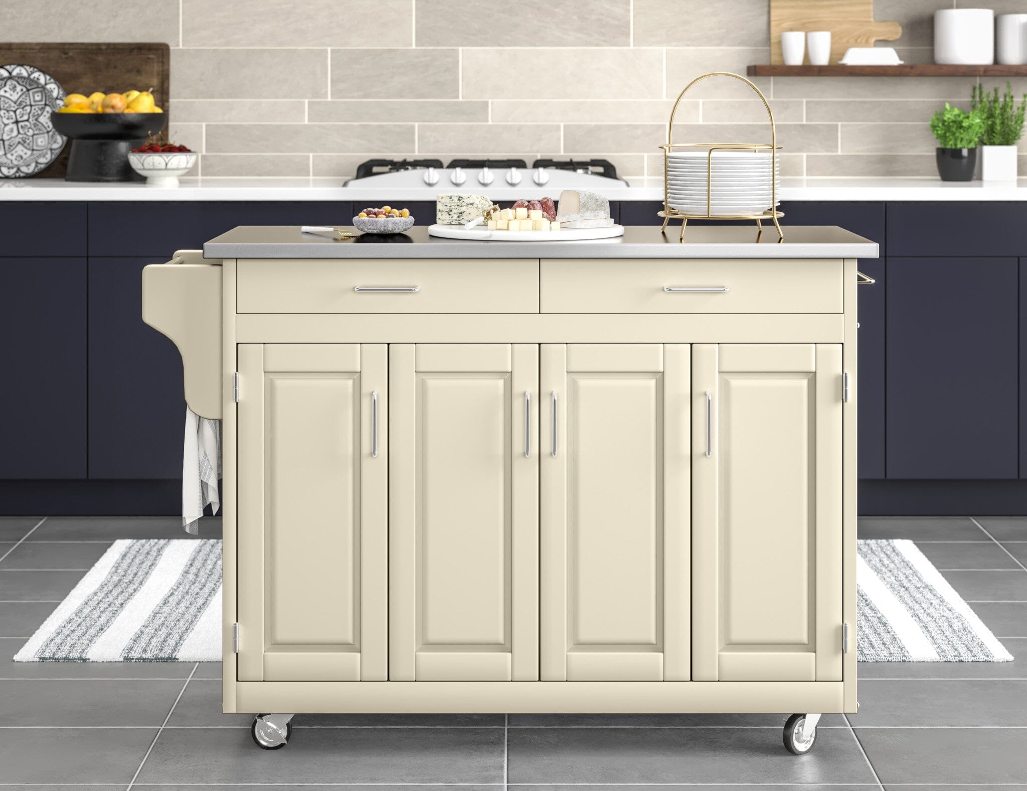 Traditional Kitchen Cart By Create-A-Cart Kitchen Cart Create-A-Cart