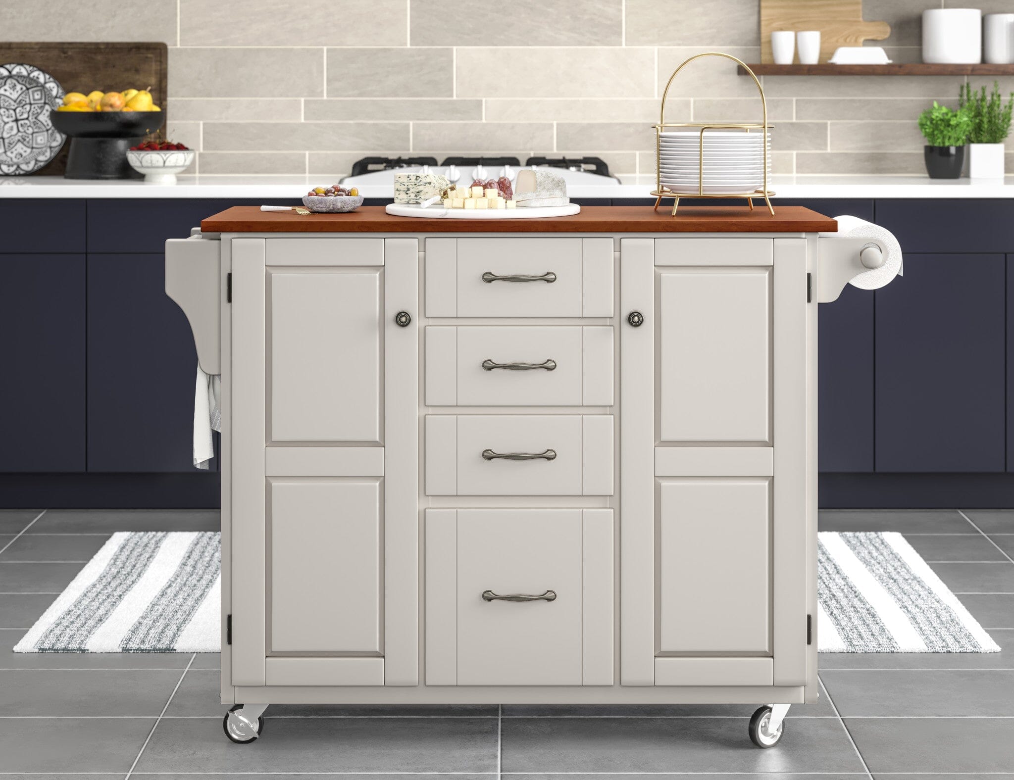 Traditional Kitchen Cart By Create-A-Cart Kitchen Cart Create-A-Cart