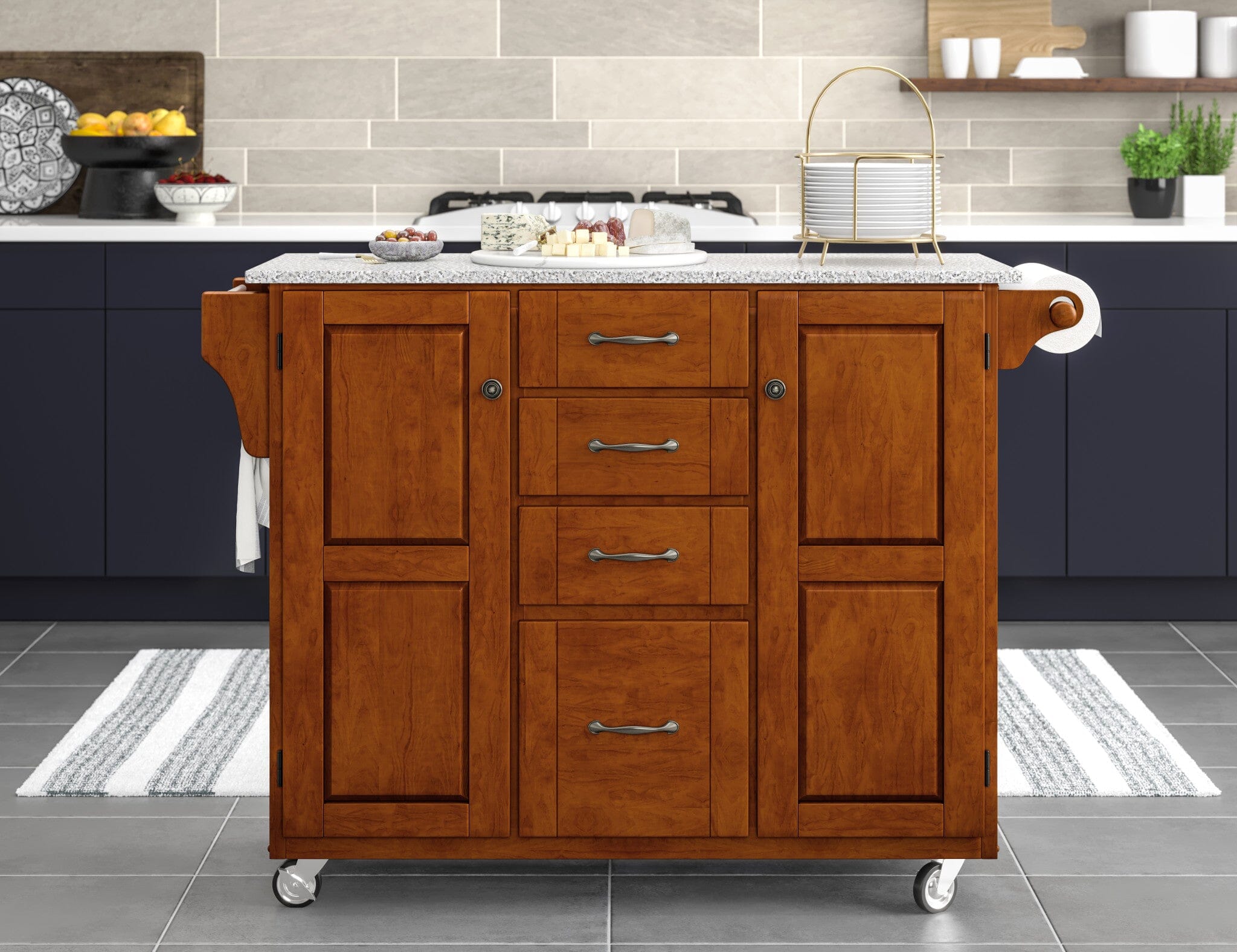 Traditional Kitchen Cart By Create-A-Cart Kitchen Cart Create-A-Cart