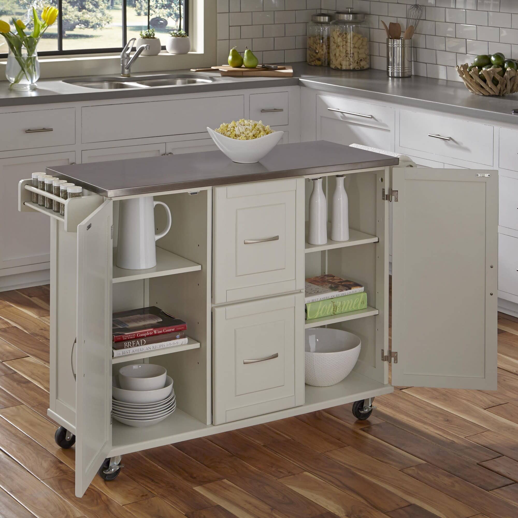 Traditional Kitchen Cart By Dolly Madison Kitchen Cart Dolly Madison