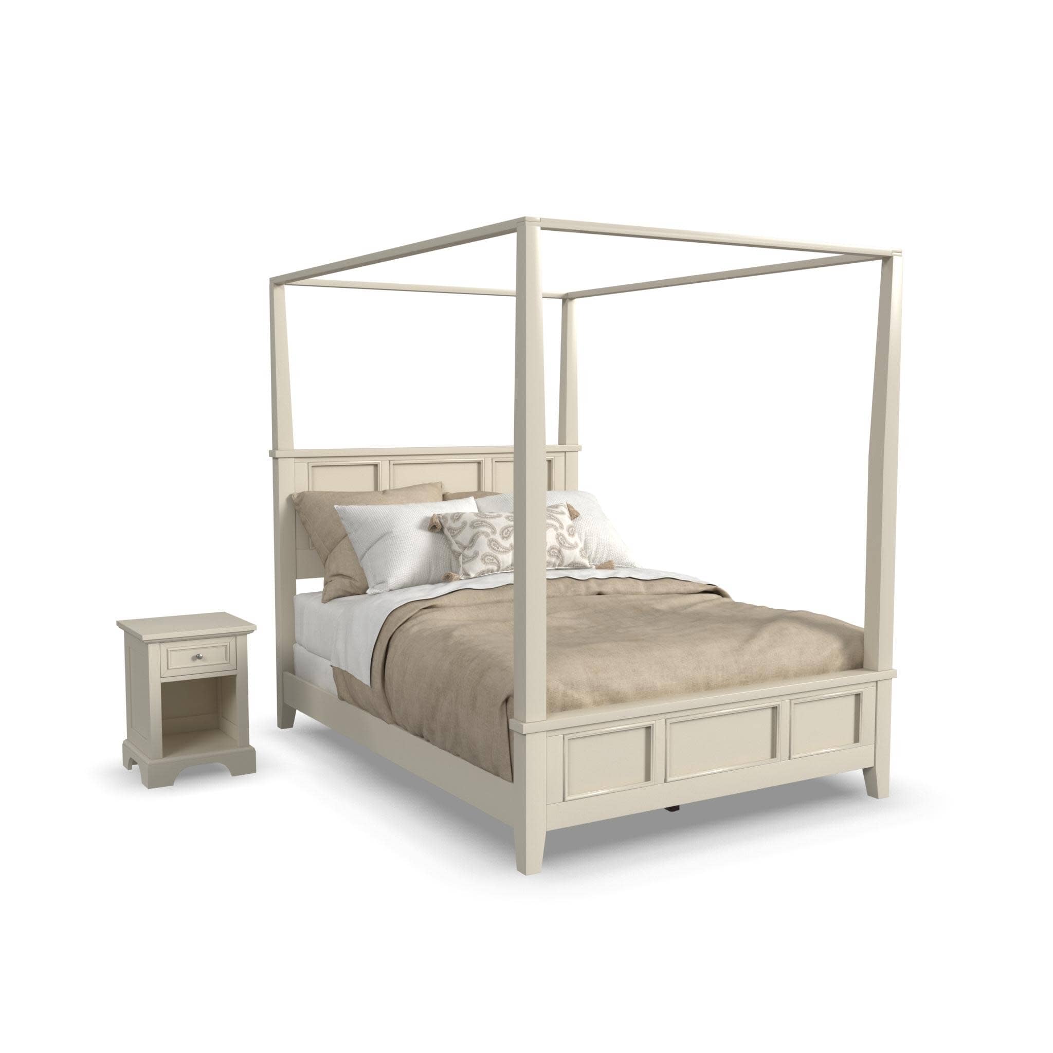 Traditional Queen Bed and Nightstand By Naples Queen Bed Naples