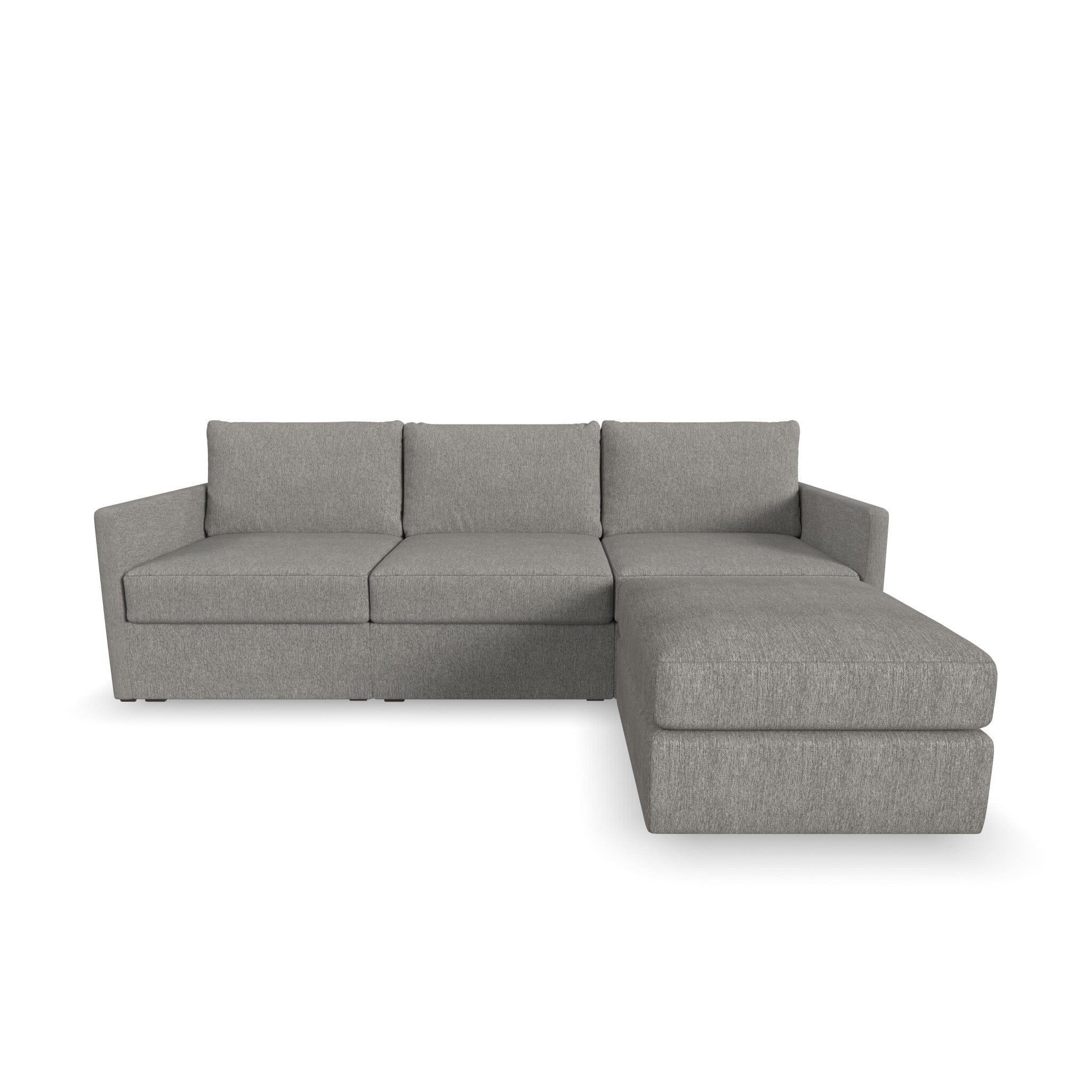 Traditional Sofa with Narrow Arm and Ottoman By Flex Sofa Flex