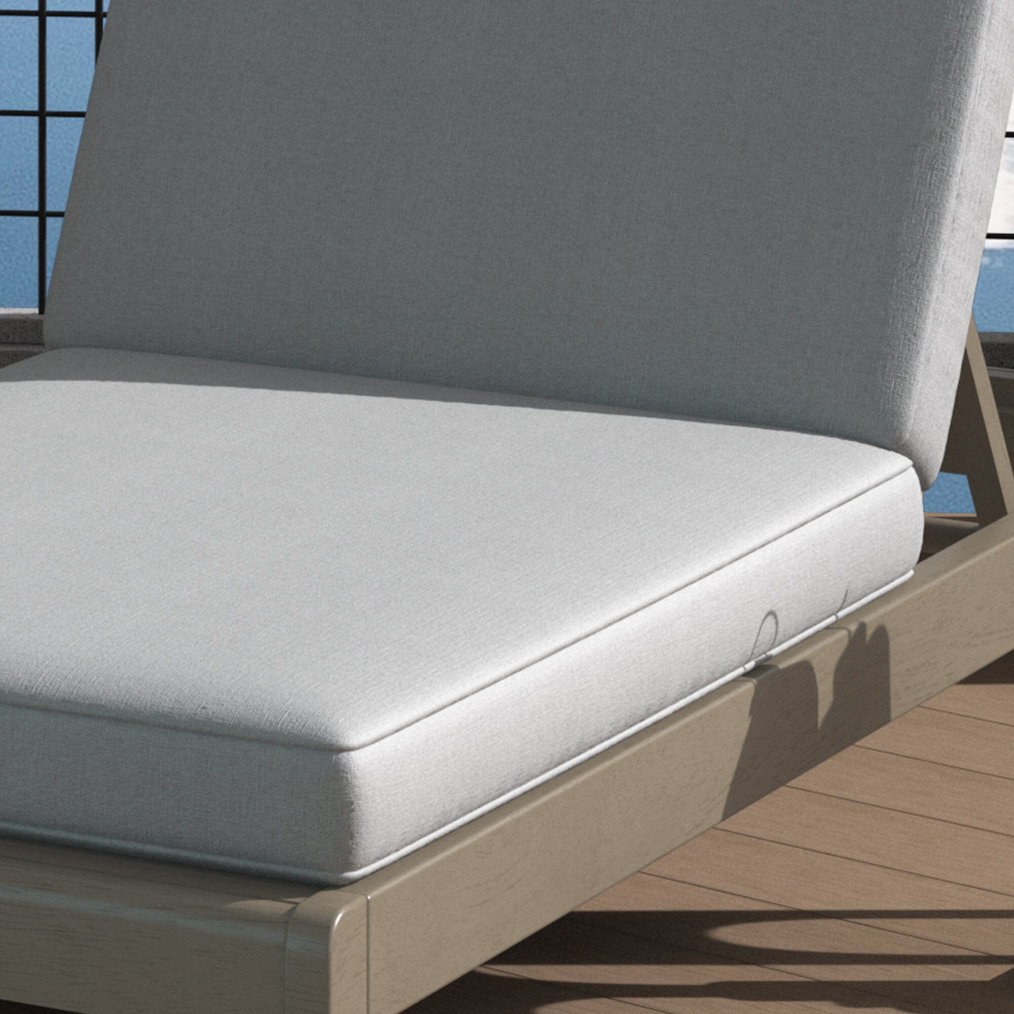 Transitional Outdoor Chaise Lounge By Sustain Outdoor Chaise Sustain