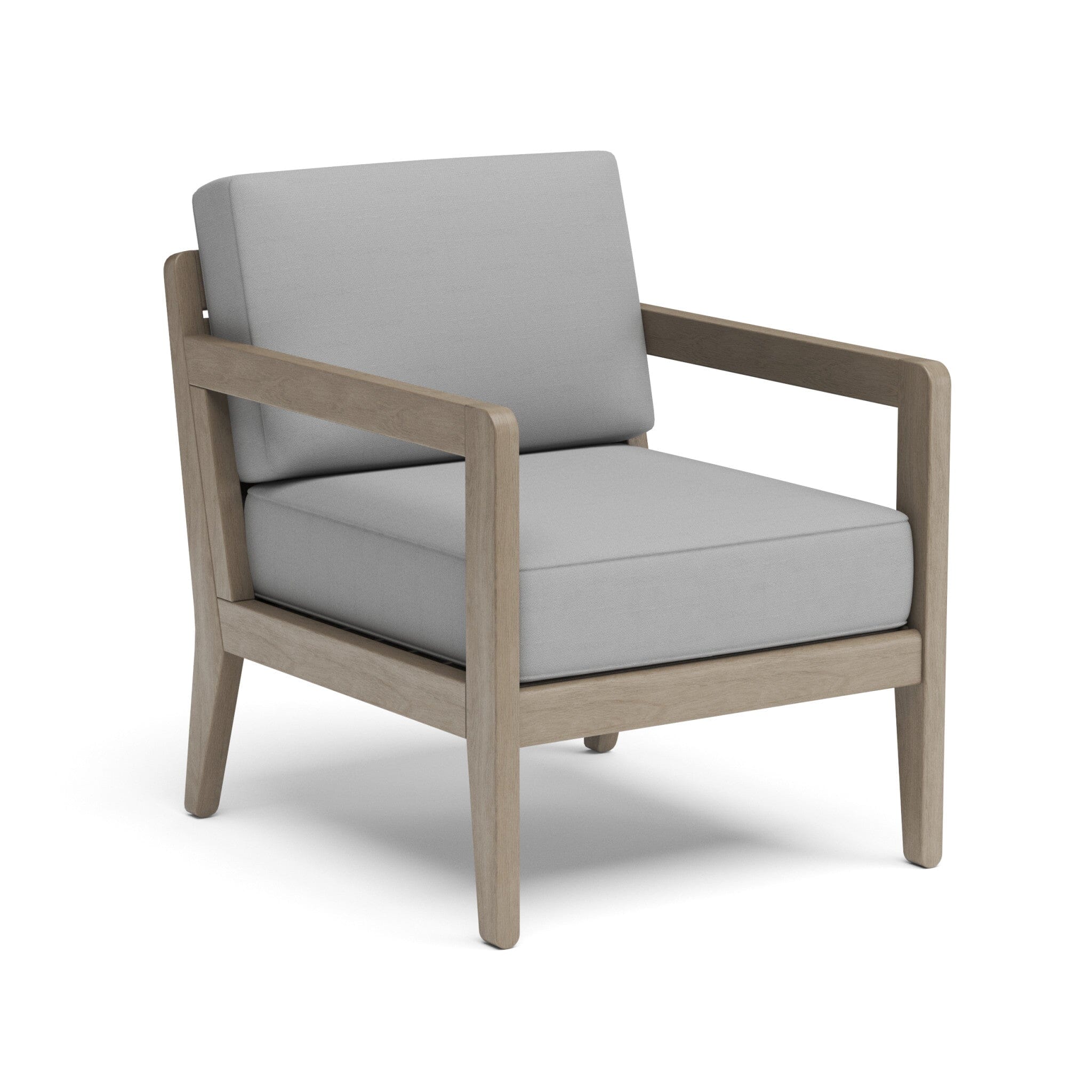 Grey and wood armchair hot sale