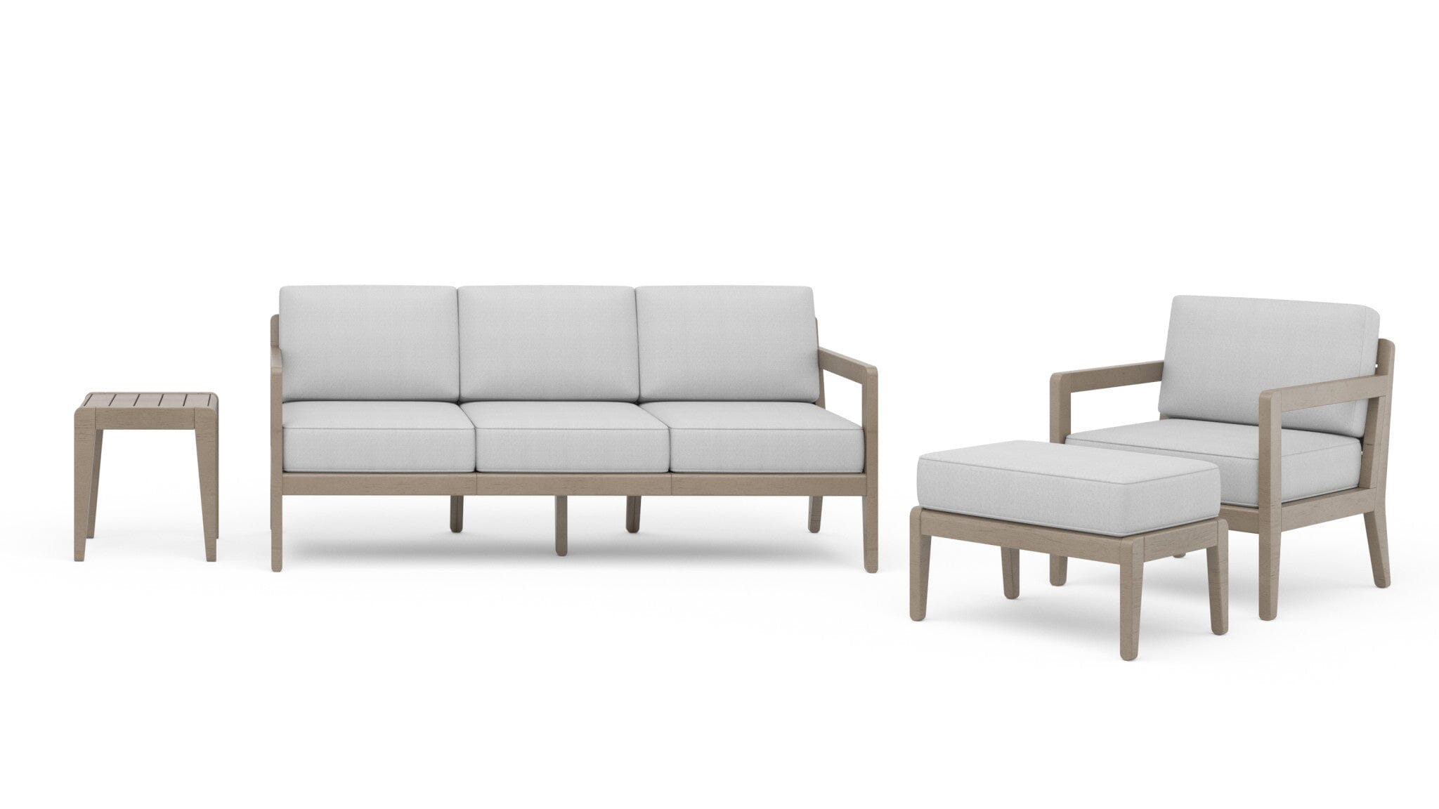 Transitional Outdoor Sofa 3-Piece Set By Sustain Sofa Sustain