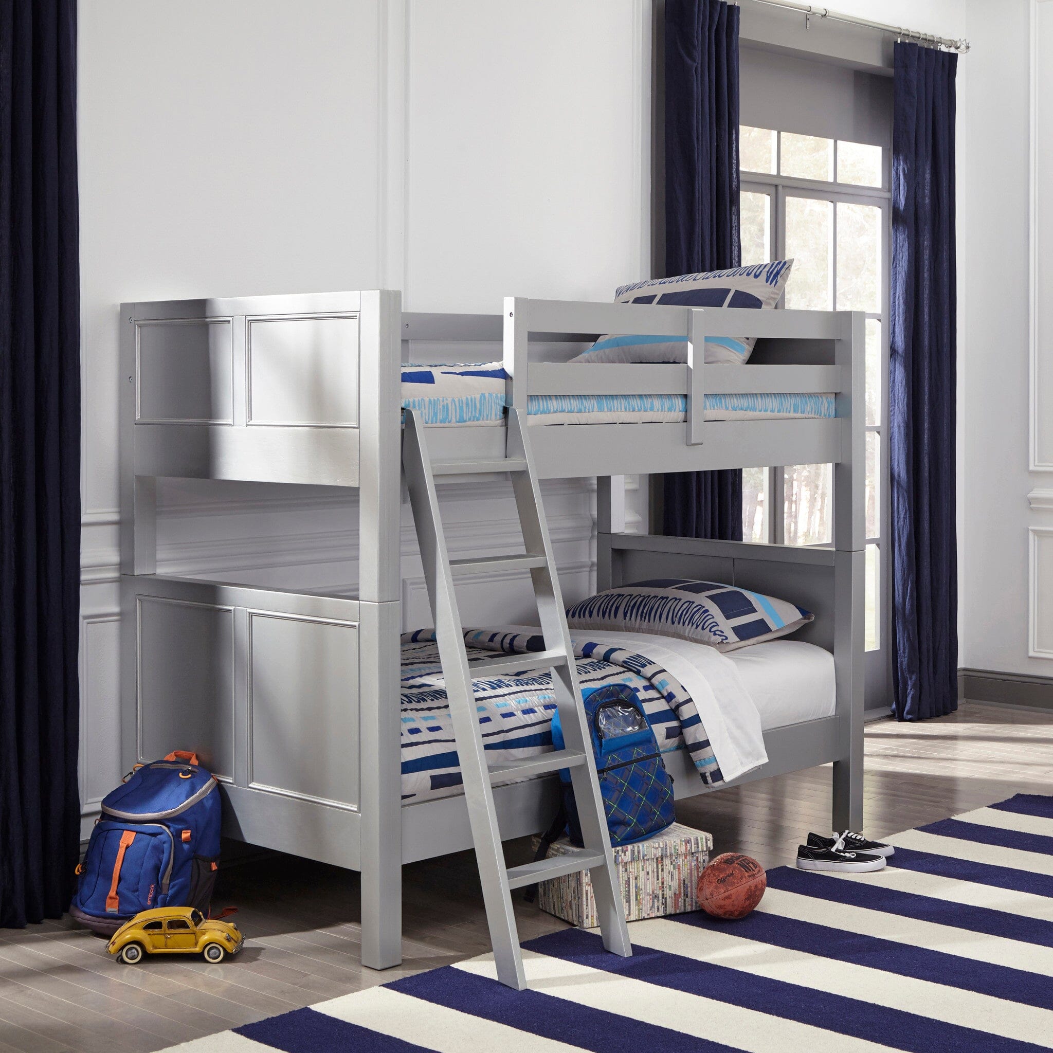 Transitional Twin Over Twin Bunk Bed By Venice Bunk Bed Venice